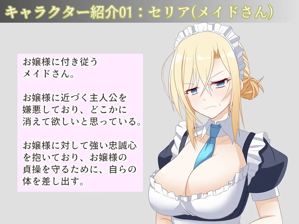 お屋敷メイド妊娠計画人物中女仆角色的立绘形象